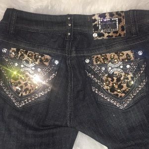 Rhinestone Denim Jeans